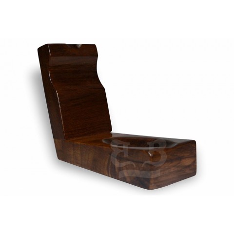 Suporte Bertoldi Botinha de Madeira Maciça para 1 Cachimbo